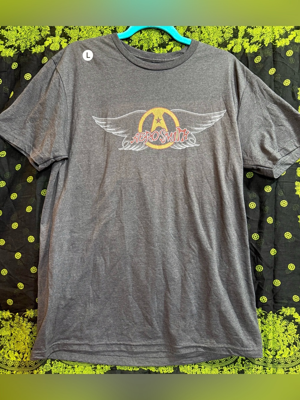 Aerosmith Vintage Wings Logo T-shirt Size L